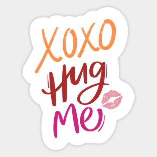 XOXO Hug Me Lips Sticker